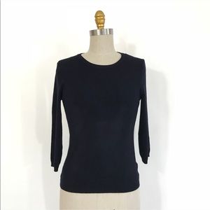 Philosophy Navy blue 3/4 sleeve sweater size M